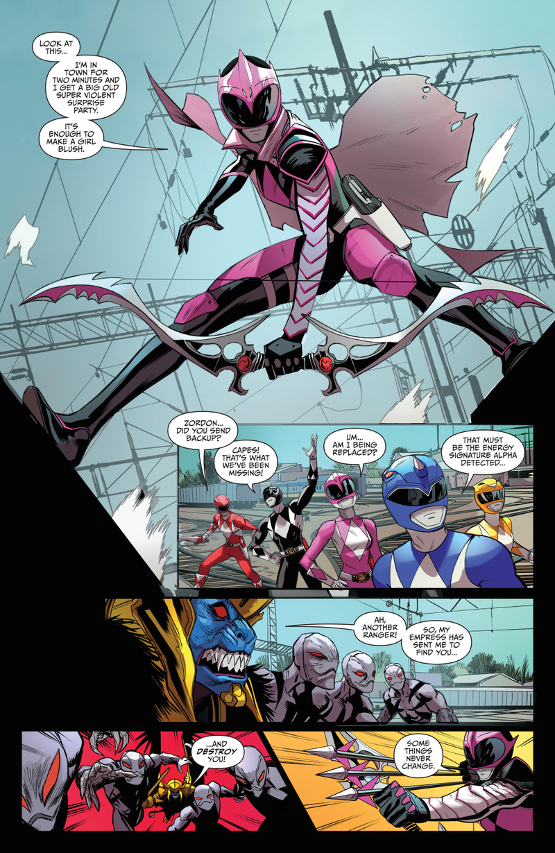 Illustration for article titled A new Pink Ranger leaps into action in this Go Go Power Rangers exclusive